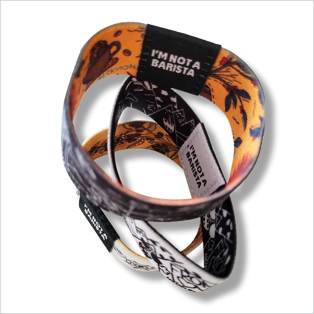 Coffee Wristbands Designed by Talented Artists