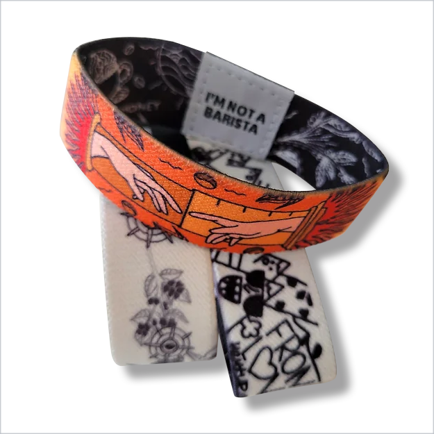 Coffee Wristbands Designed by Talented Artists