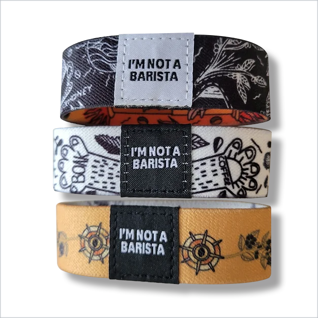 Coffee Wristbands Designed by Talented Artists