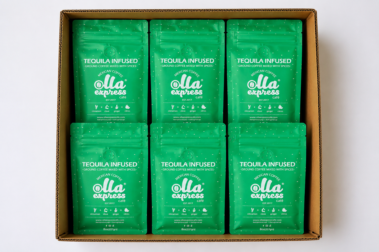 2 PACK - Tequila Infused Cafe de Olla